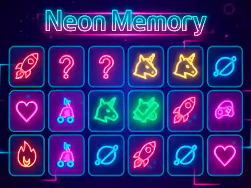 Permainan Neon Memory talian