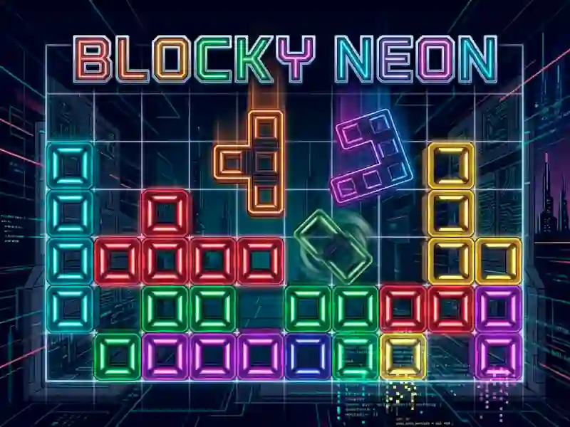Permainan Blocky Neon talian