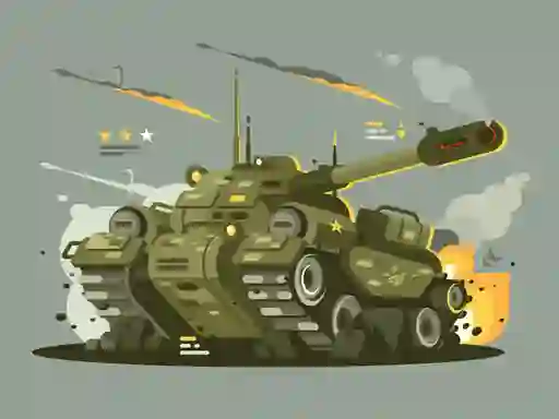 Permainan Military Vehicles Match 3 talian