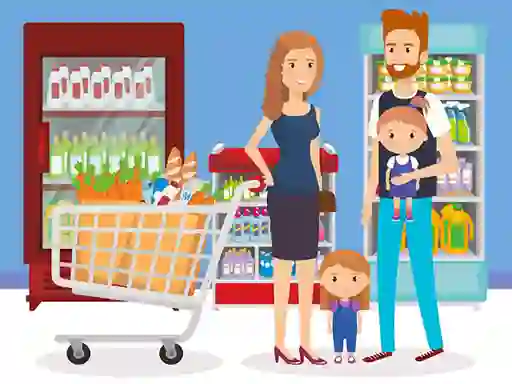 Permainan Happy Shopping Jigsaw talian