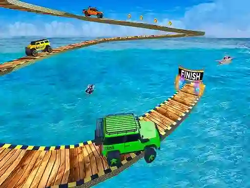 Permainan Impossible Tracks Jeep Stunts Driving talian