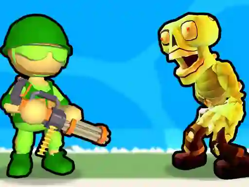 Permainan Destruction of Stickman Zombie talian