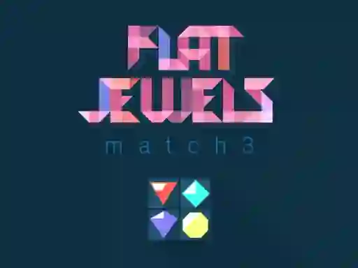 Permainan Flat jewels match 3 talian