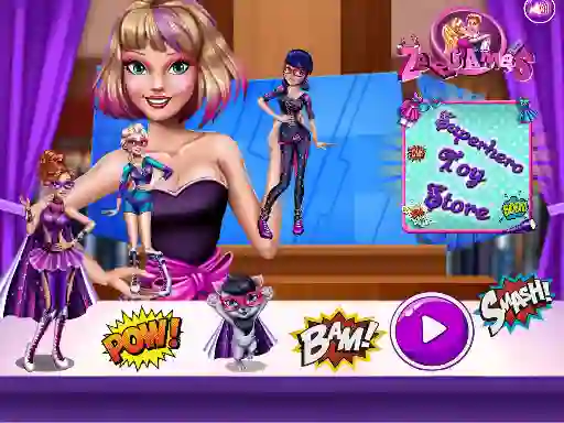 Permainan Superhero Toy Shop talian