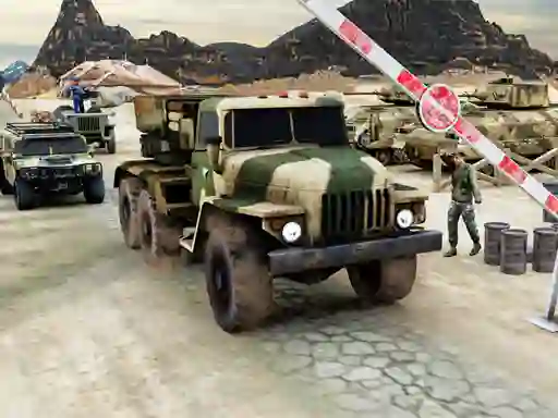 Permainan Army Machine Transporter Truck talian