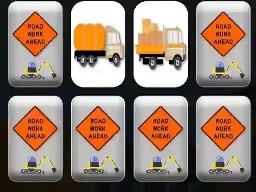 Permainan Work Trucks Memory talian