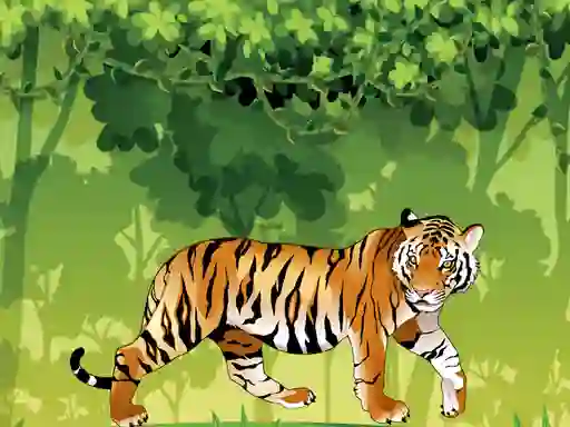 Permainan Angry Tiger Coloring talian