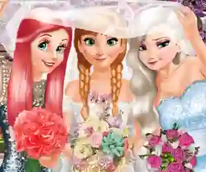 Permainan Bride and Bridesmaides Dress up talian