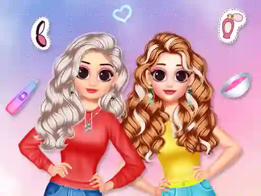 Permainan Besties Makeover Salon talian