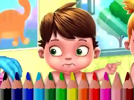 Permainan Back To School: Baby Coloring Book talian