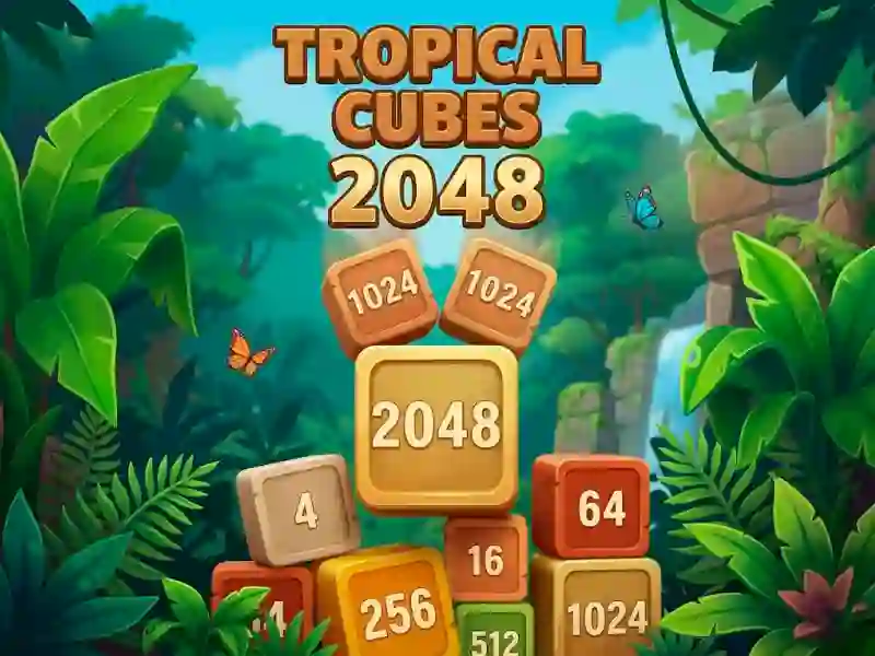 Permainan Tropical Cubes 2048 talian