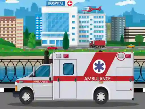 Permainan Ambulance Trucks Differences talian