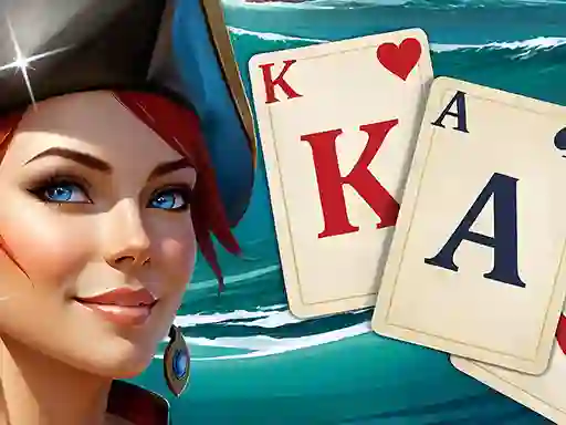 Permainan Solitaire Klondike Treasure Island talian