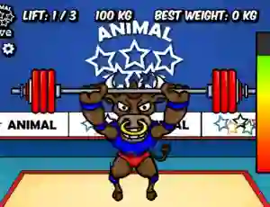 Permainan Animal Olympics Weight Lifting talian
