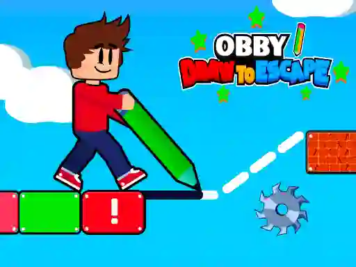 Permainan Obby Draw to Escape talian