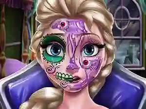 Permainan Elsa Scary Halloween Makeup talian