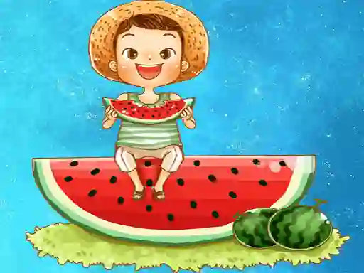 Permainan Watermelon and Drinks Puzzle talian