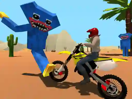 Permainan Motoracer vs Huggy talian