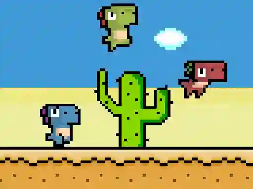 Permainan Pixel Dino Run talian