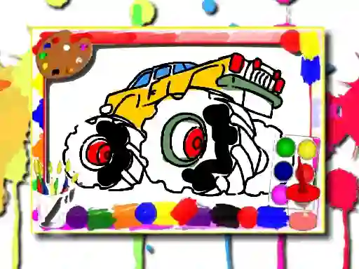 Permainan Monster Truck Coloring Book talian