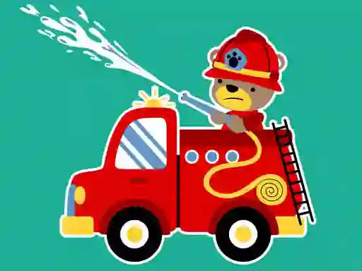 Permainan Animal Firetrucks Match 3 talian