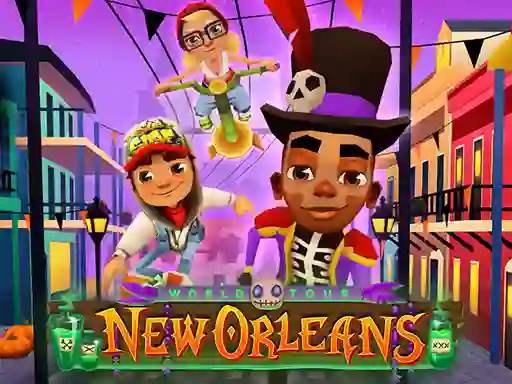 Permainan Subway Surfers: Orleans Halloween talian