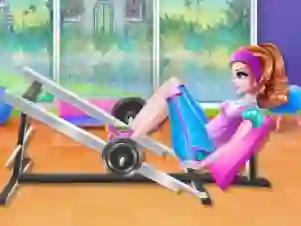 Permainan Princesses: fitness against fat talian