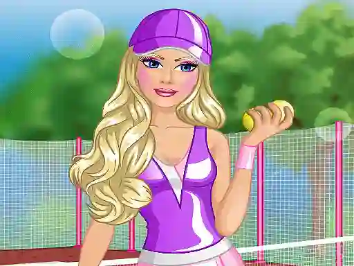 Permainan Barbie Tennis Dress talian