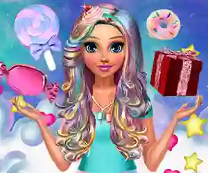 Permainan Katie's Candy Look talian