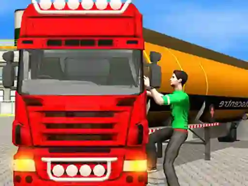 Permainan Oil Tanker Transporter Truck Simulator talian