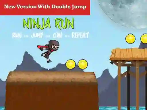 Permainan Ninja Run Double Jump talian