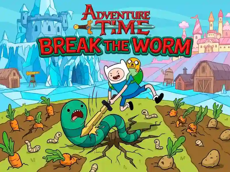 Permainan Adventure Time Break the Worm talian