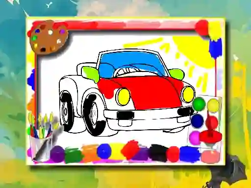 Permainan Cartoon Cars Coloring Book talian