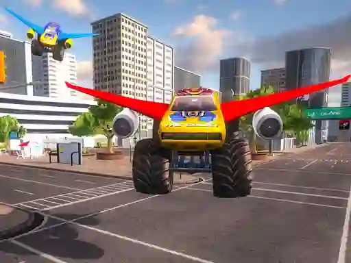 Permainan Real Flying Truck Simulator 3d talian