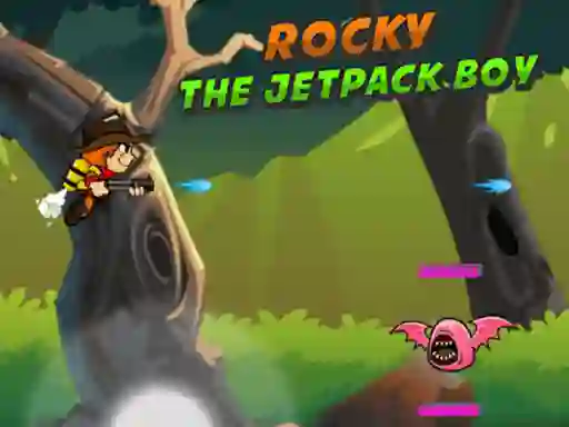 Permainan Rocky The Jetpack Boy talian