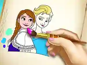 Permainan Ice Kingdom Coloring Book talian