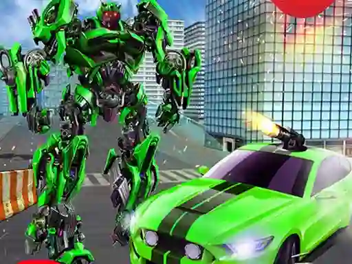 Permainan Grand robot car transform 3d game talian