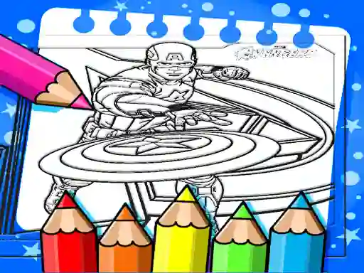 Permainan Captain America Coloring Book talian