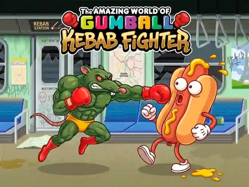 Permainan The Amazing World of Gumball Kebab Fighter talian