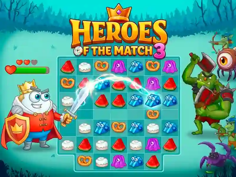 Permainan Heroes of the match 3 talian