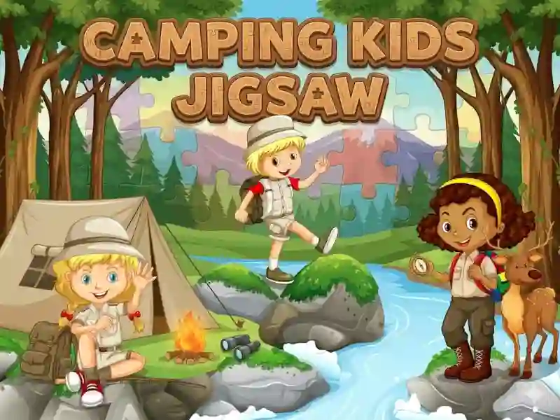 Permainan Camping kids jigsaw talian