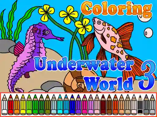 Permainan Сoloring Underwater World 3 talian