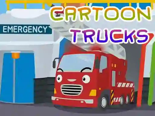 Permainan Cartoon Trucks Jigsaw talian