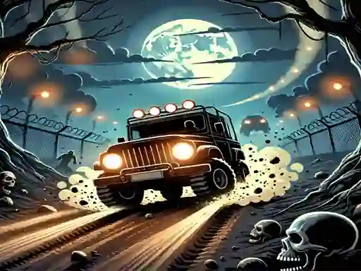 Permainan Racing Car Destroying Zombie talian