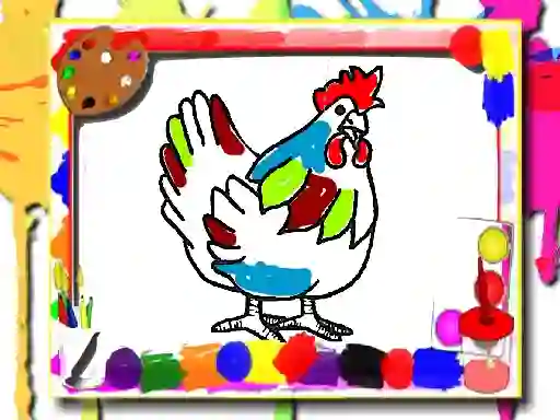 Permainan Chicken Coloring Book talian