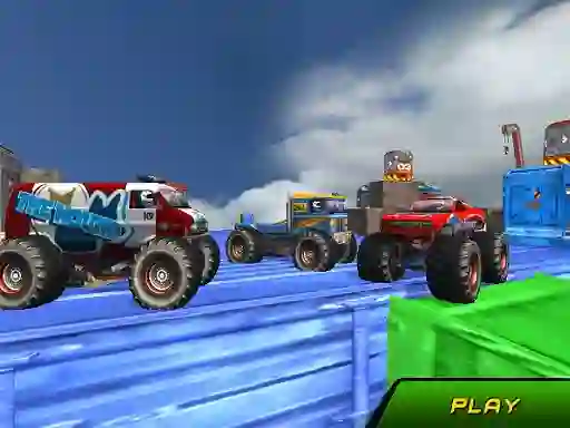 Permainan Monster Truck Stunts Sky Driving talian