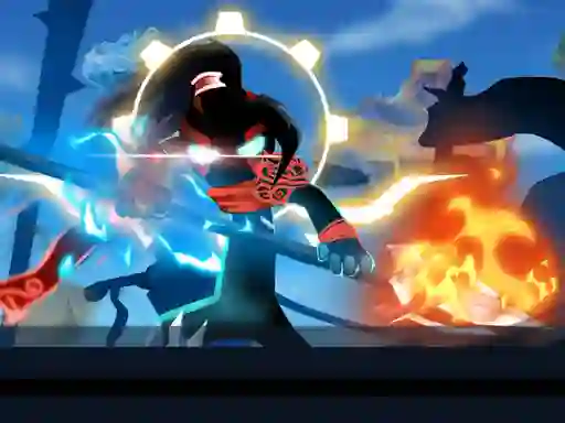 Permainan Stickman Hero Fight talian