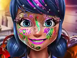 Permainan Dotted girl new year makeup talian