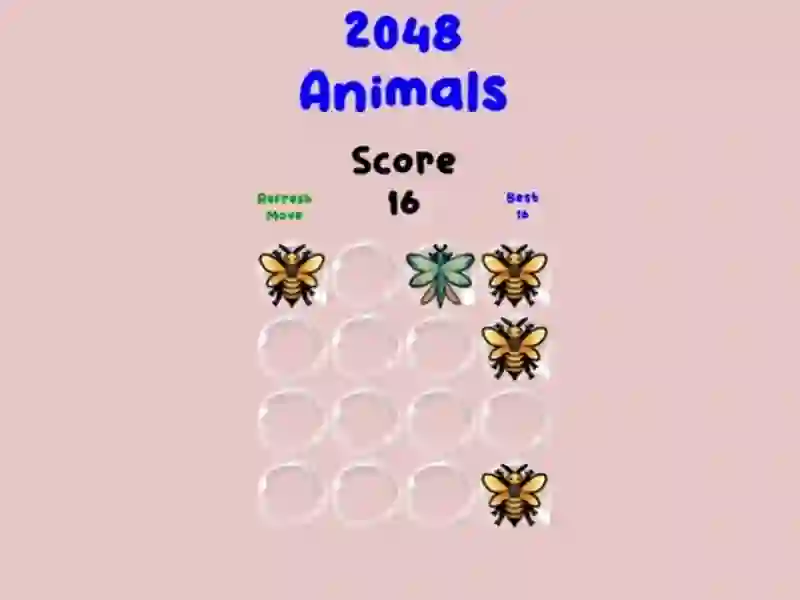 Permainan 2048 Animals talian