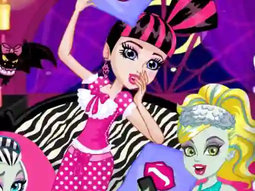 Permainan Monster Slumber Party Funny Faces talian